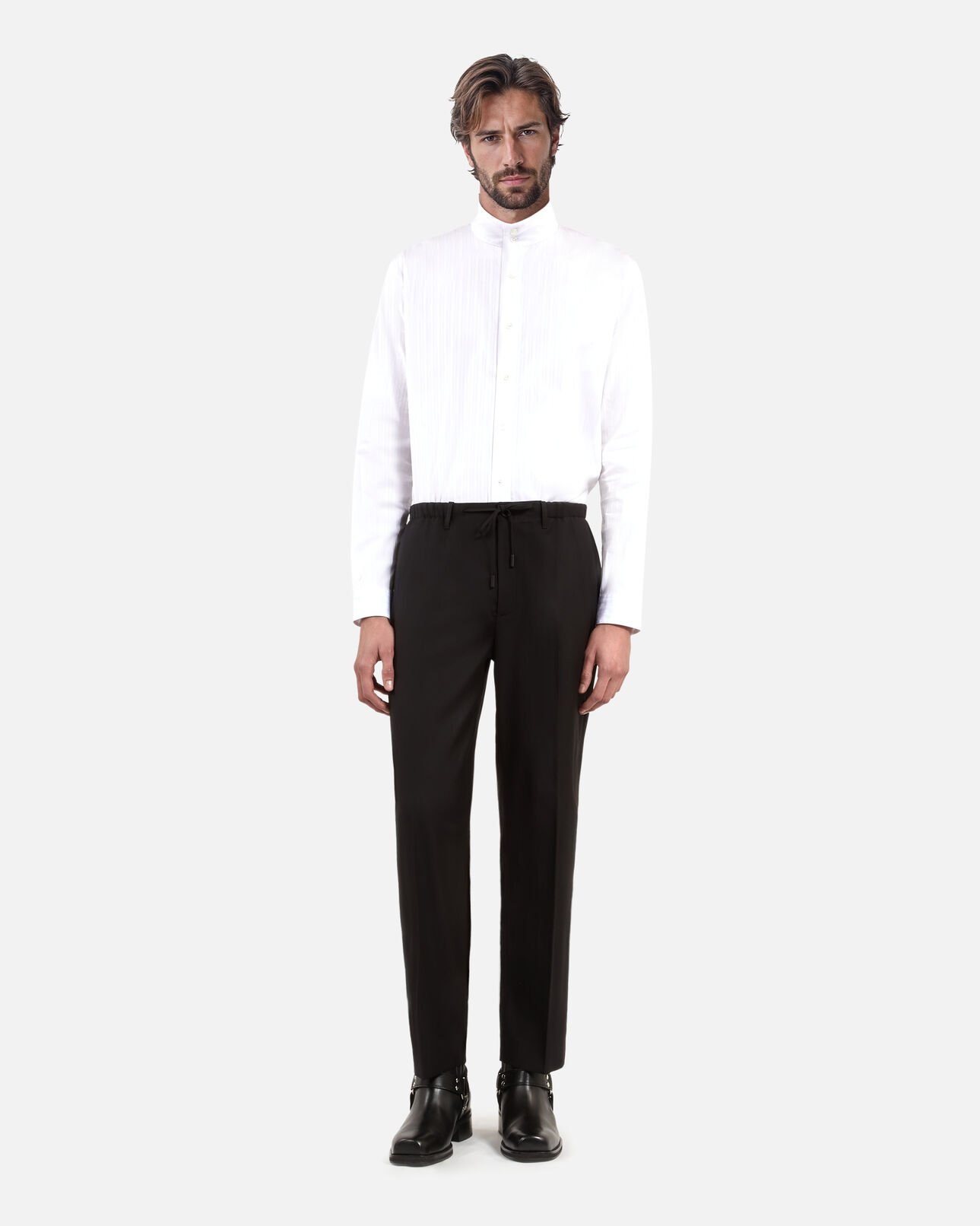 The Kooples MEN BLACK black straight-leg pants