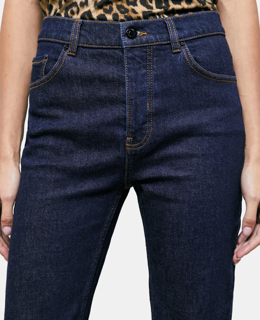 dark blue flare jeans