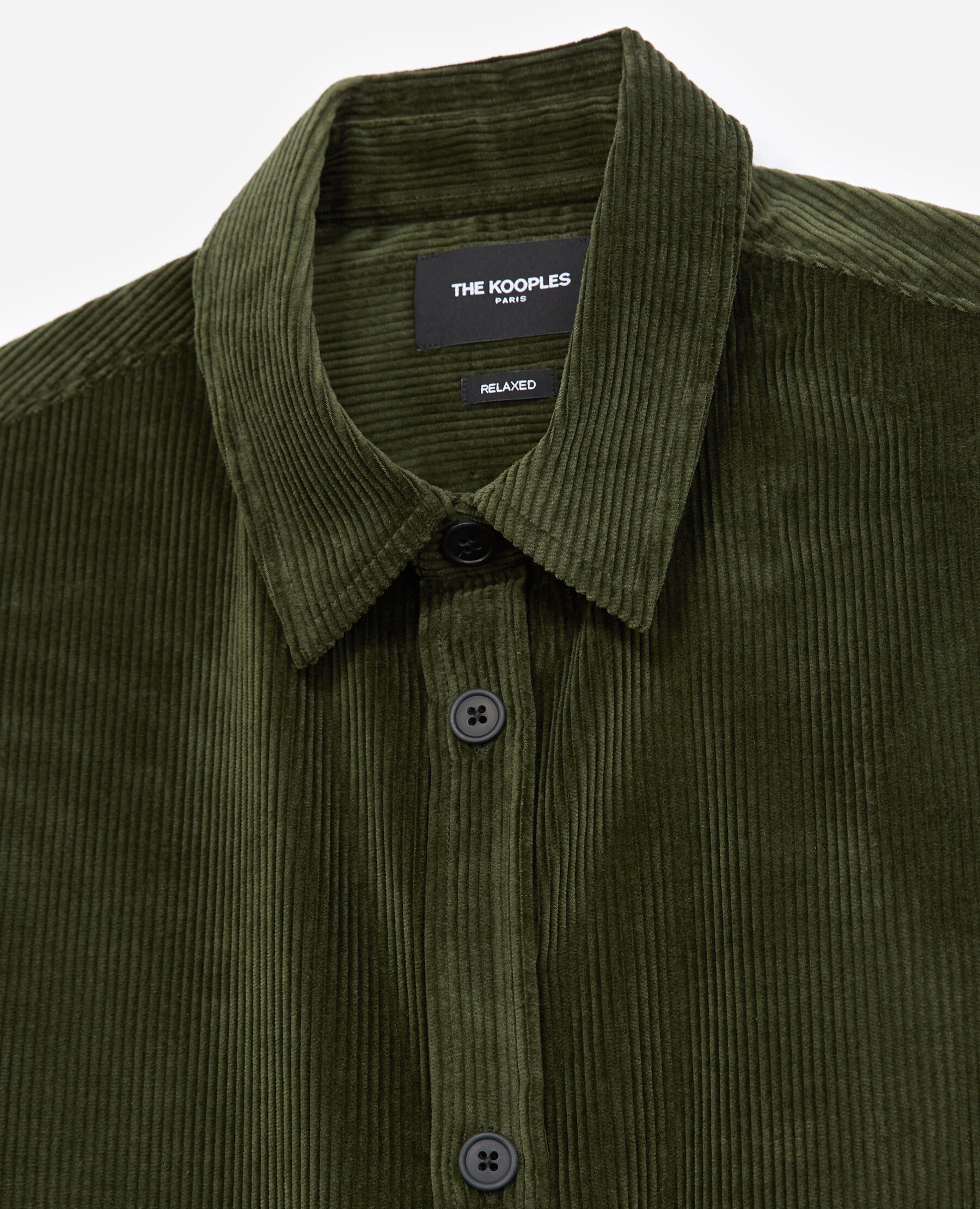 Camisa pana verde tricotada The Kooples