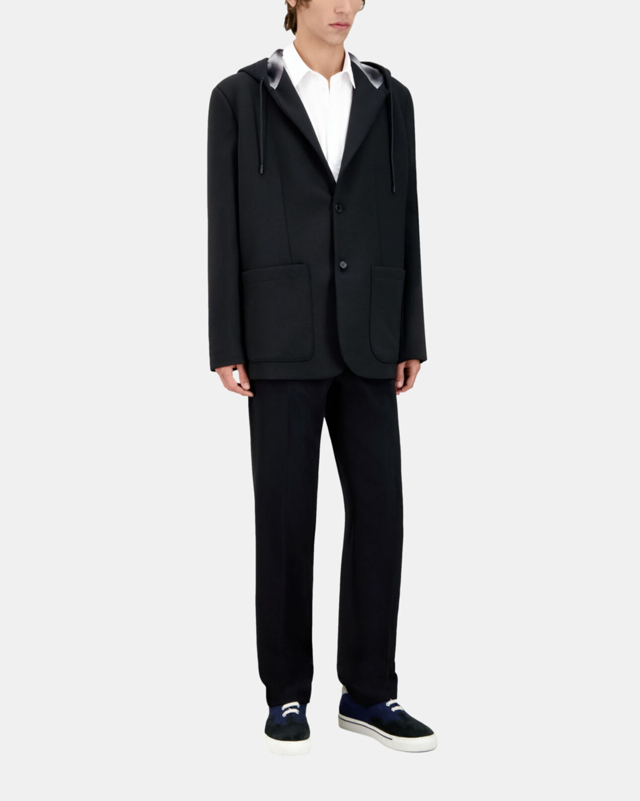 The Kooples HERREN BLACK schwarze jacke mit kapuze