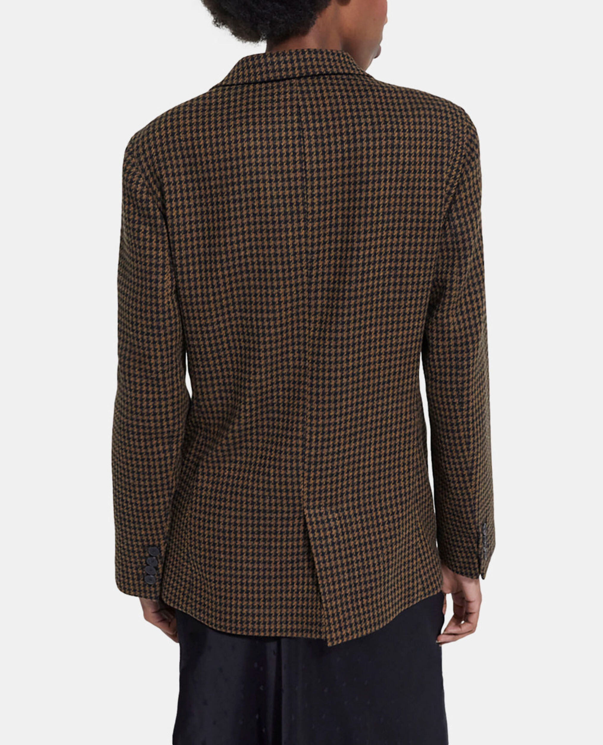 Veste en laine pied-de-poule, BLACK BROWN, hi-res image number null
