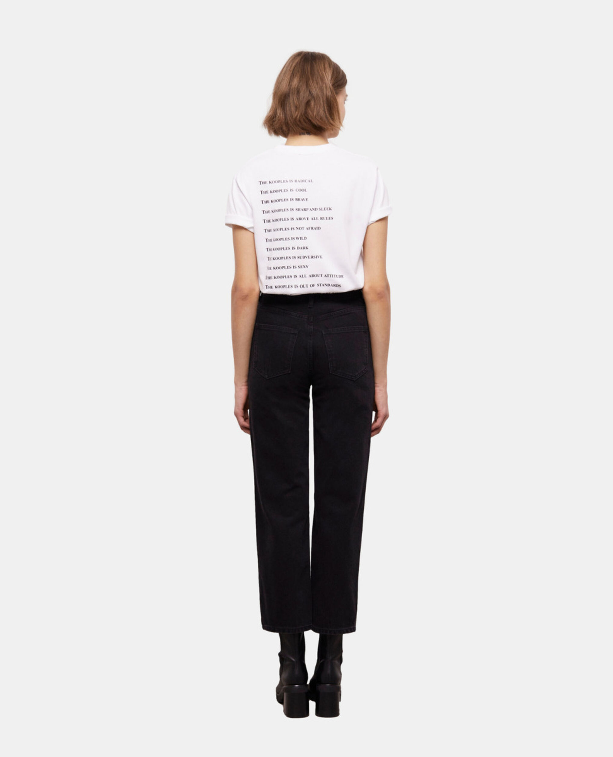 Jean droit noir, BLACK WASHED, hi-res image number null