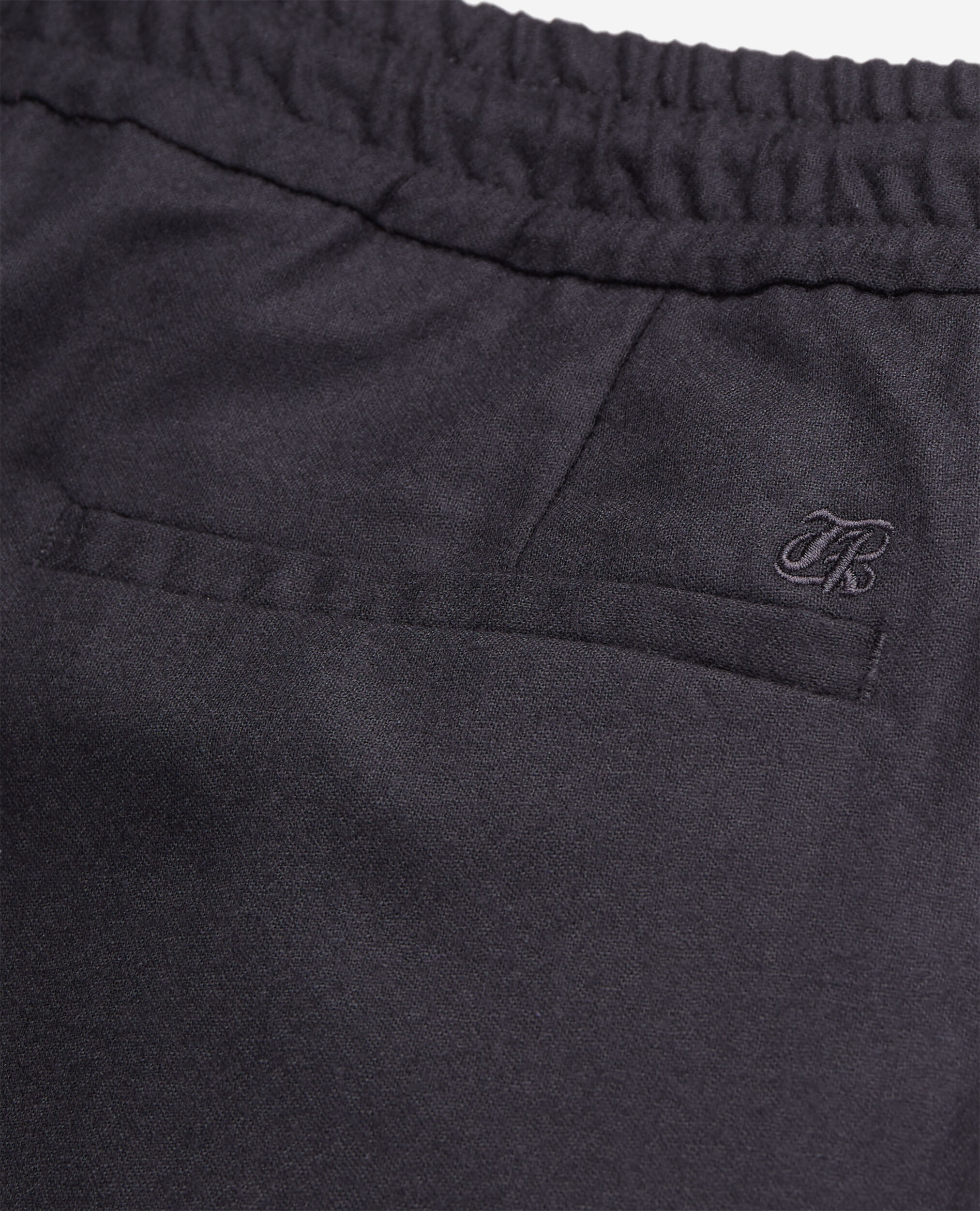 Black flannel trousers, BLACK, hi-res image number null