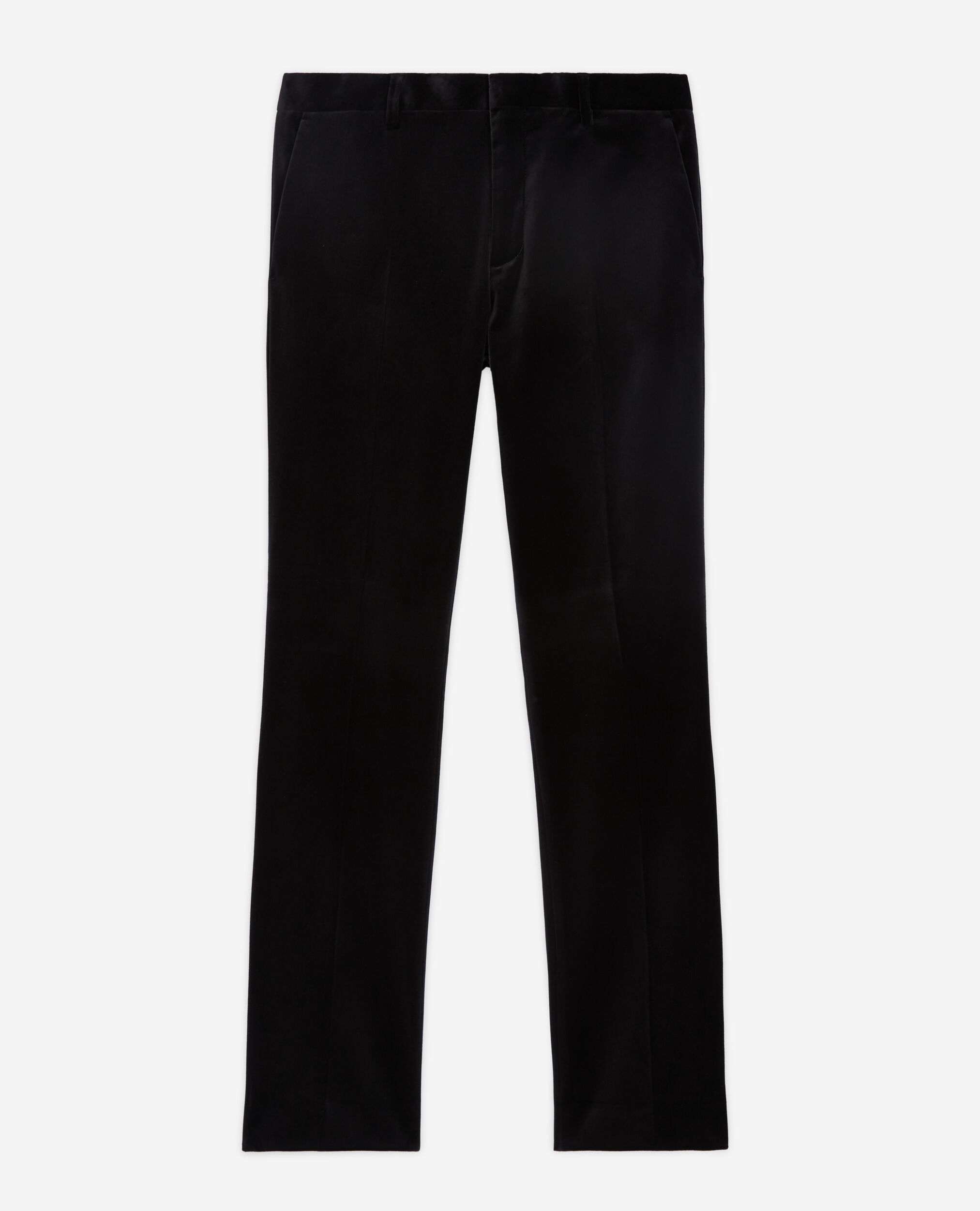 COS Velvet pants slim fit in black