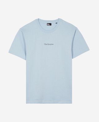 The Kooples MEN LIGHT BLUE t-shirt with contrasting blue logo