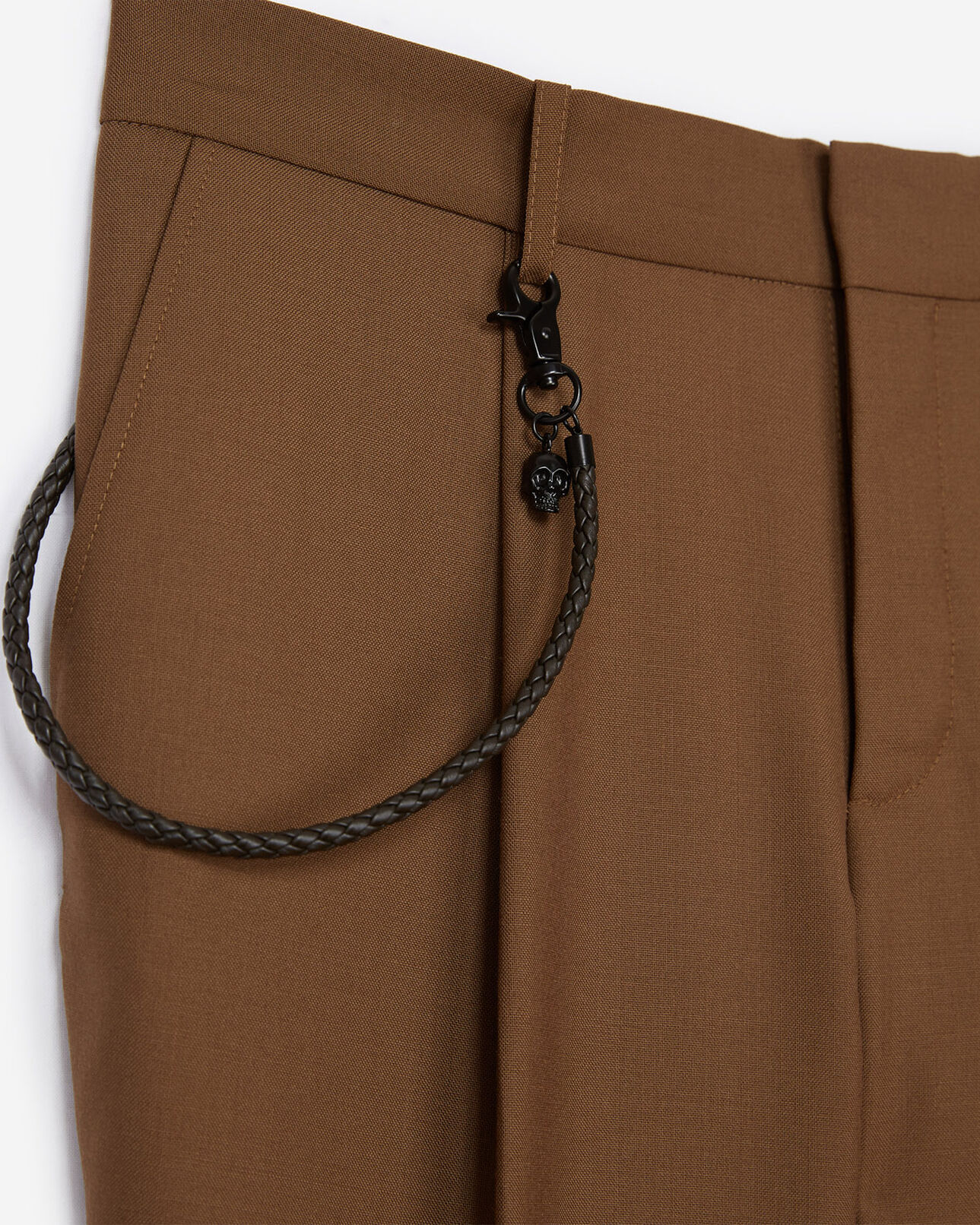The Kooples HOMME CAMEL pantalon chino camel à chaînette de poche