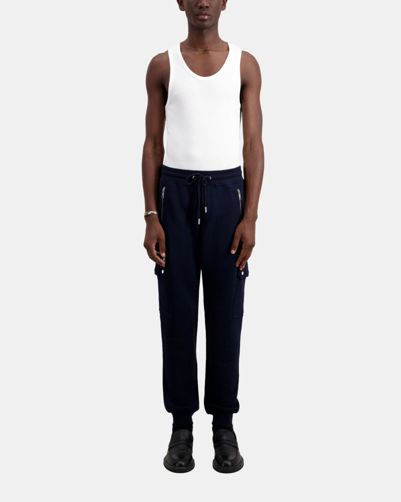 The Kooples MEN NAVY navy cargo joggers
