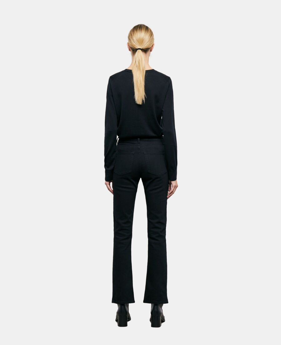 black flare jeans