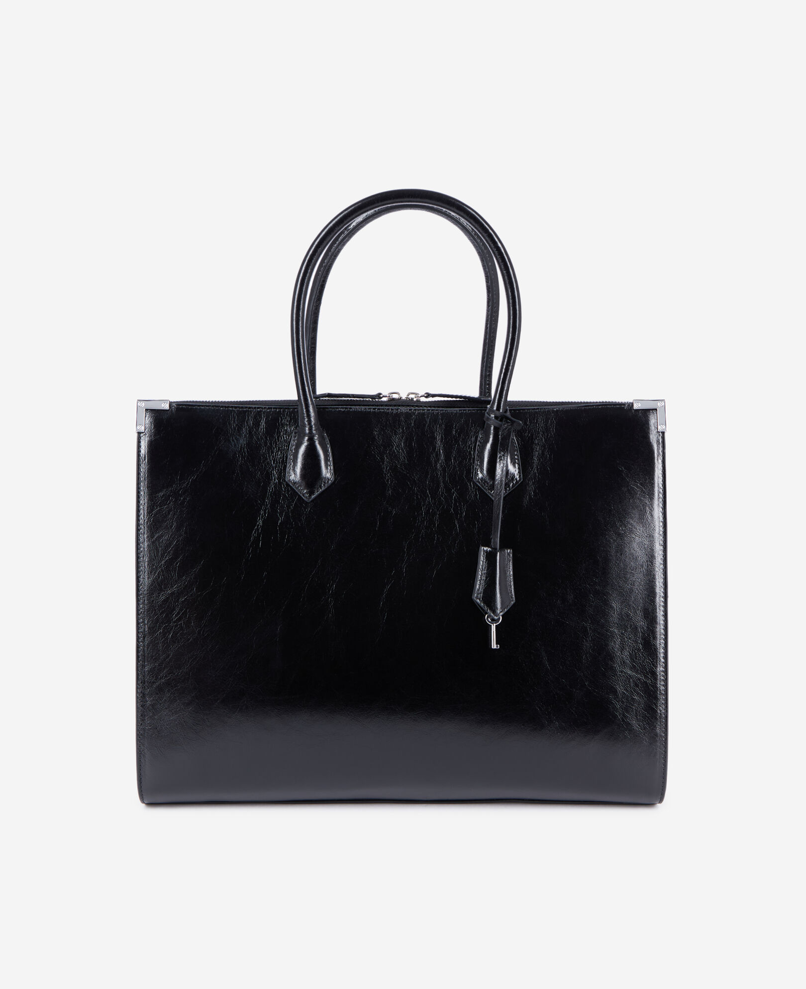 The Kooples WOMEN BLACK ming xl black leather bag
