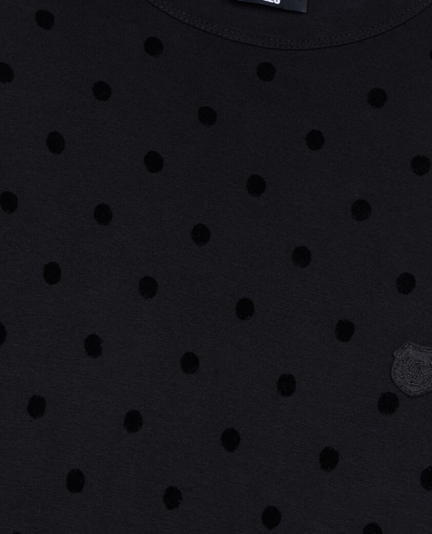 The Kooples FEMME BLACK robe courte en jersey noire