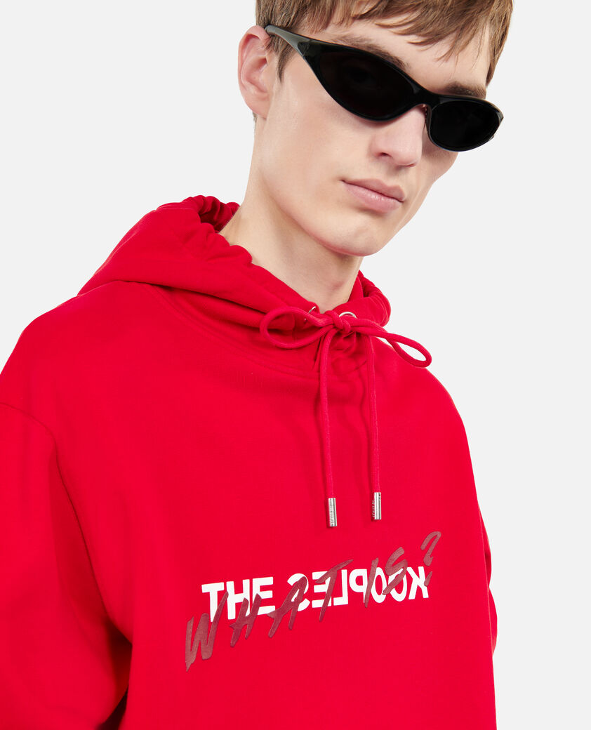 The Kooples HERREN RUBIS rotes kapuzensweatshirt „what is“
