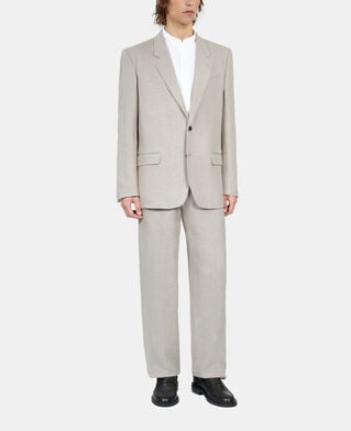 The Kooples HOMME BEIGE veste de costume en lin beige