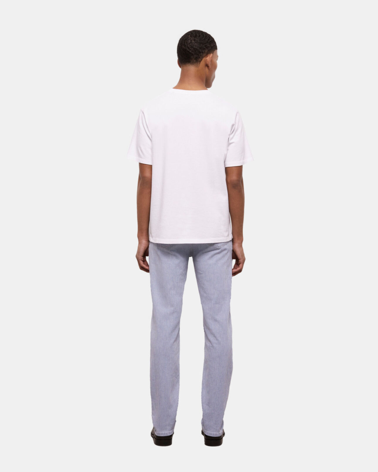 The Kooples MEN WHITE men's white t-shirt with snake logo print
