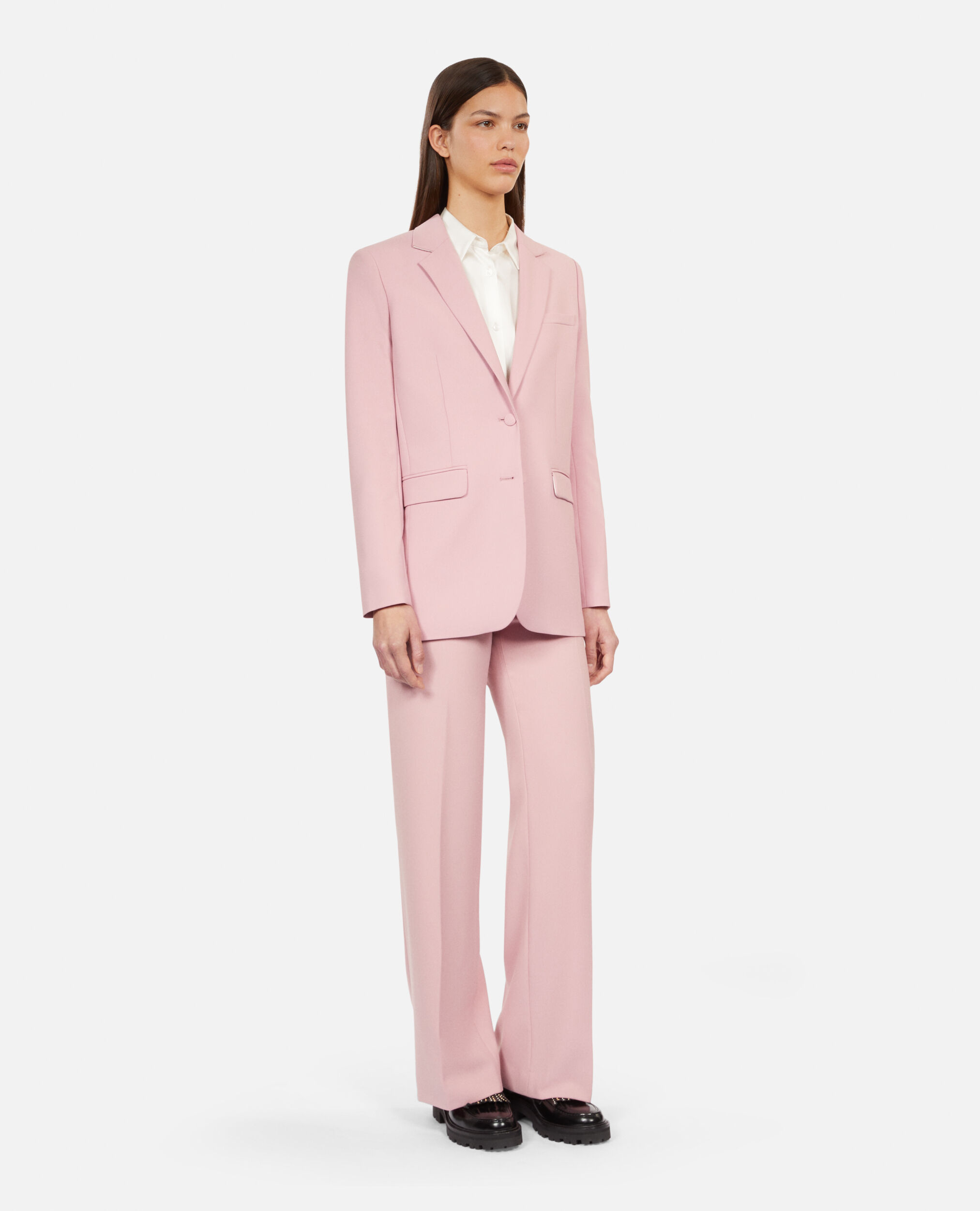 Pink wool-blend suit jacket, PASTEL PINK, hi-res image number null