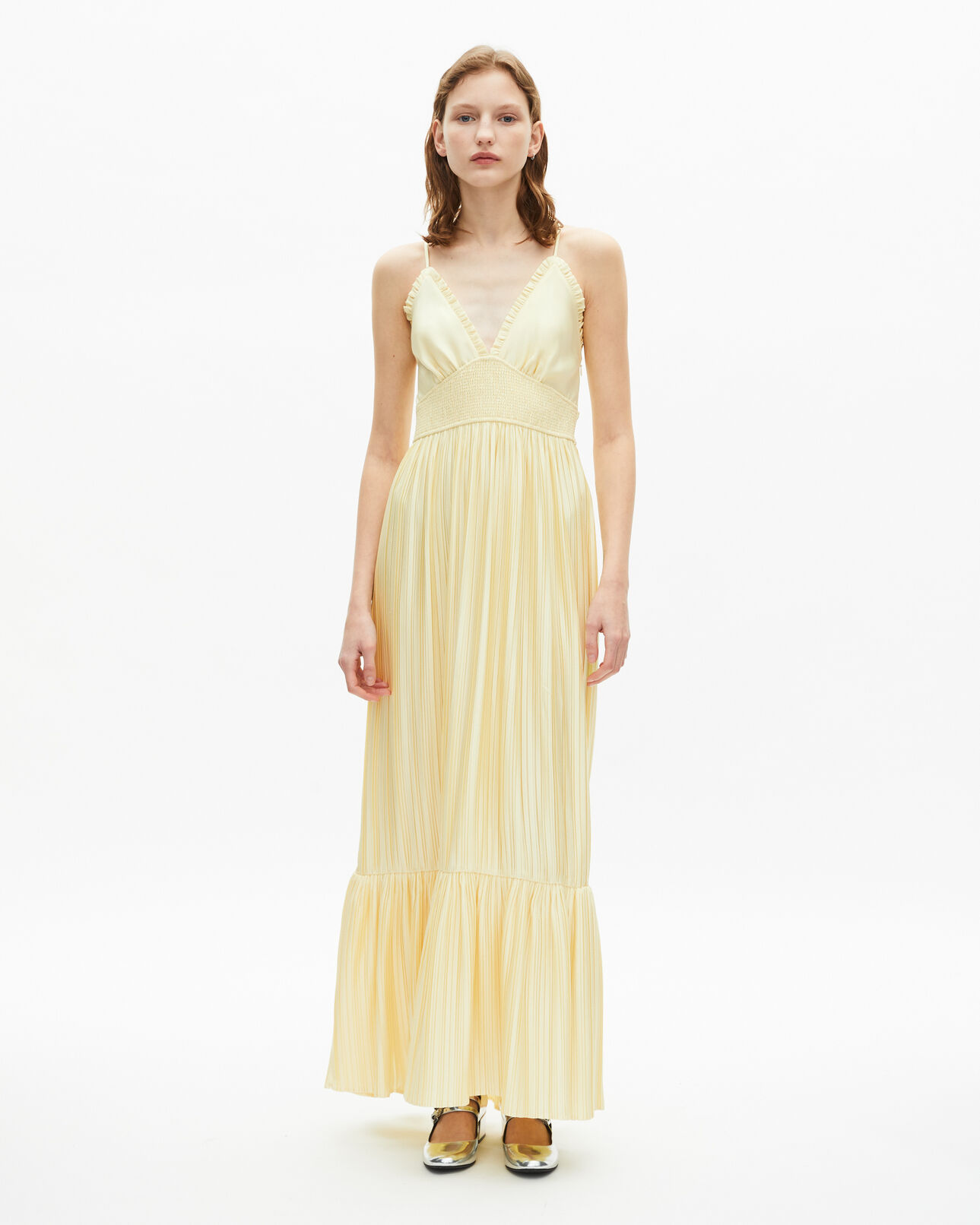 The Kooples FEMME YELLOW robe longue jaune