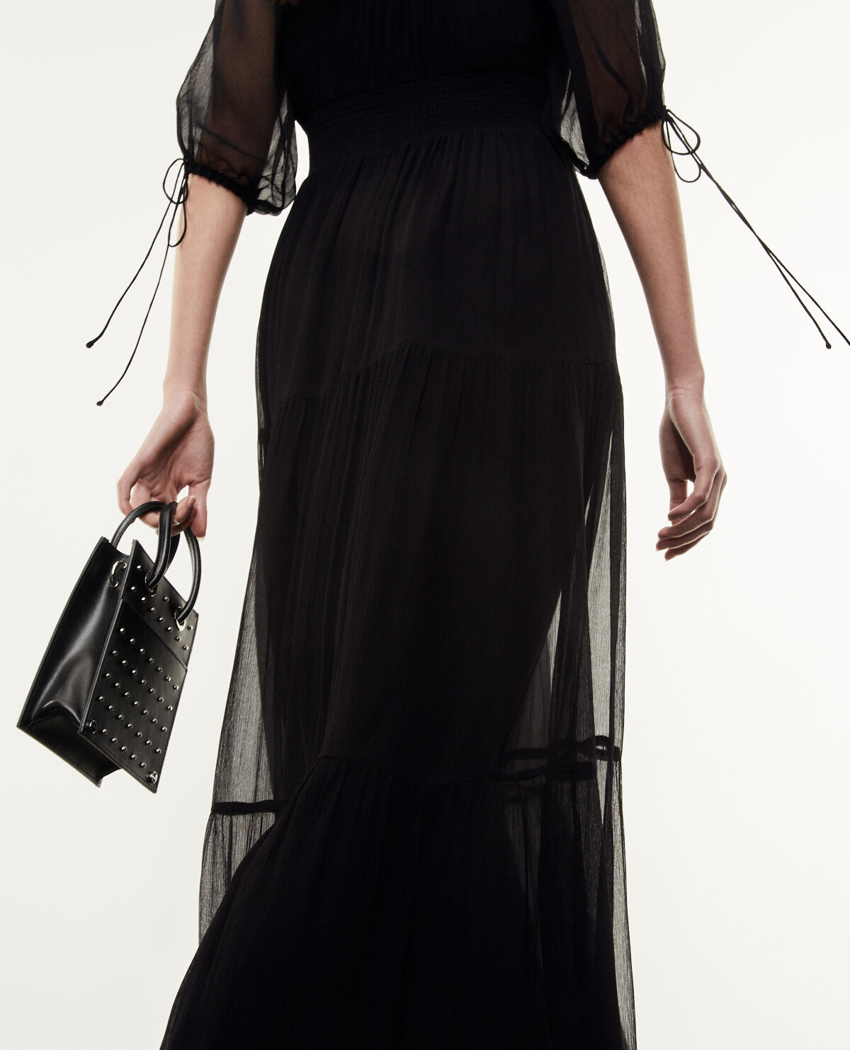 Bcbg flocked dot mesh hotsell dress