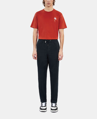 The Kooples MEN NAVY navy blue cotton trousers