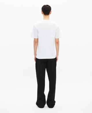 The Kooples MEN WHITE t-shirt with white screen print