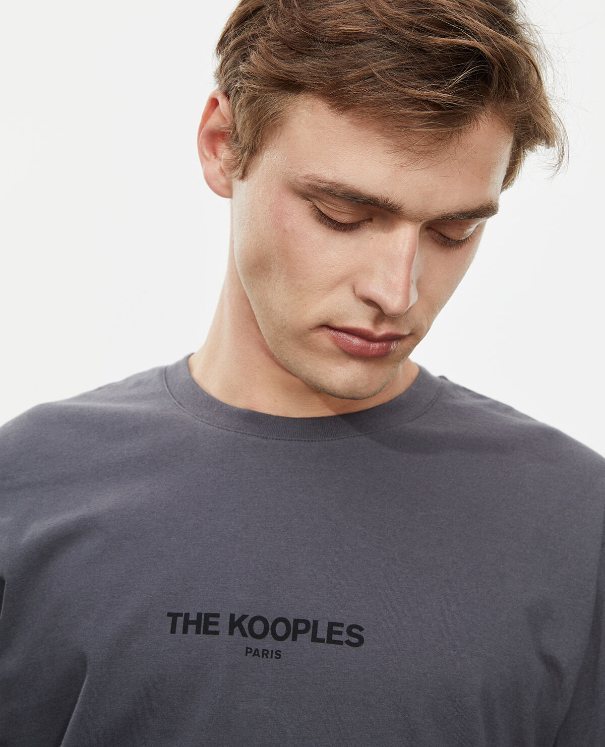 T shirt gris anthracite homme 2025