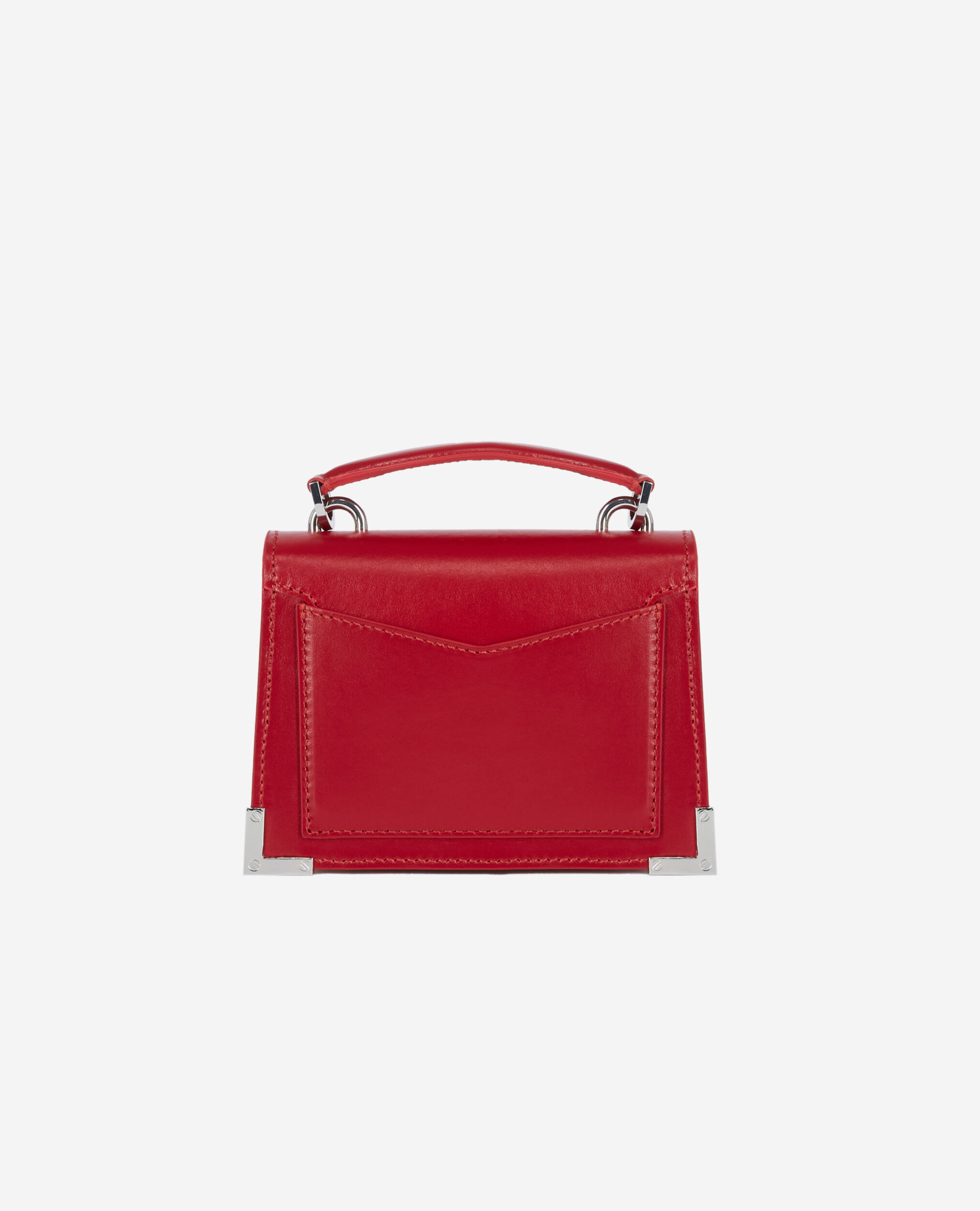 Nano Emily bag in red leather, DARK CHERRY, hi-res image number null