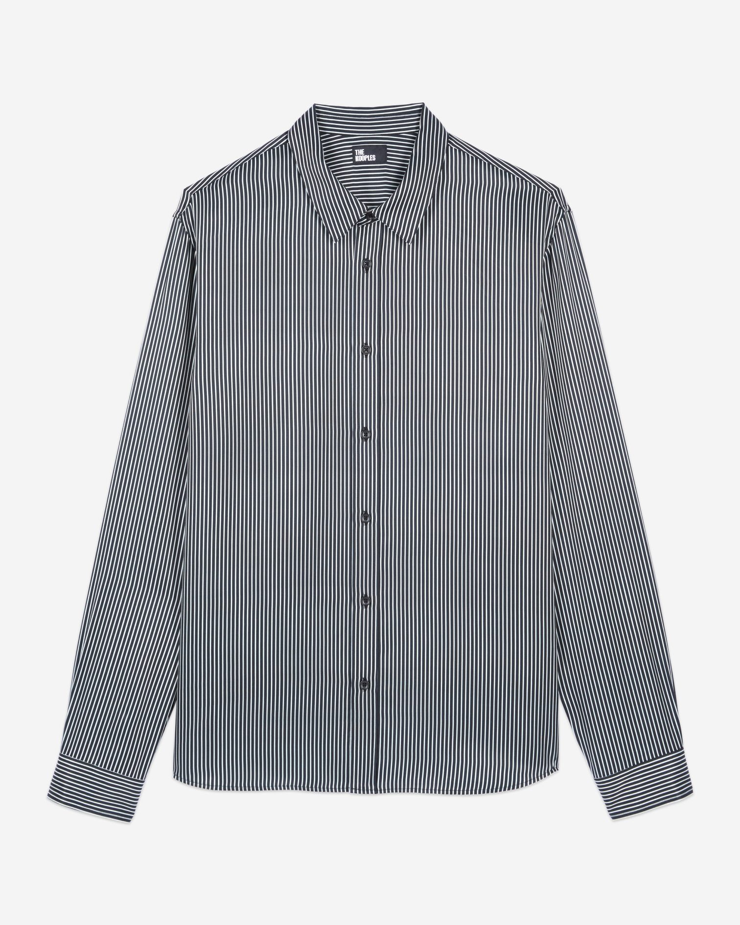 Black and white striped shirt, BLACK WHITE, hi-res image number null