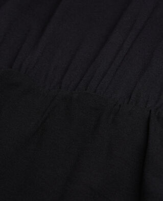 The Kooples FEMME BLACK robe courte en coton noire