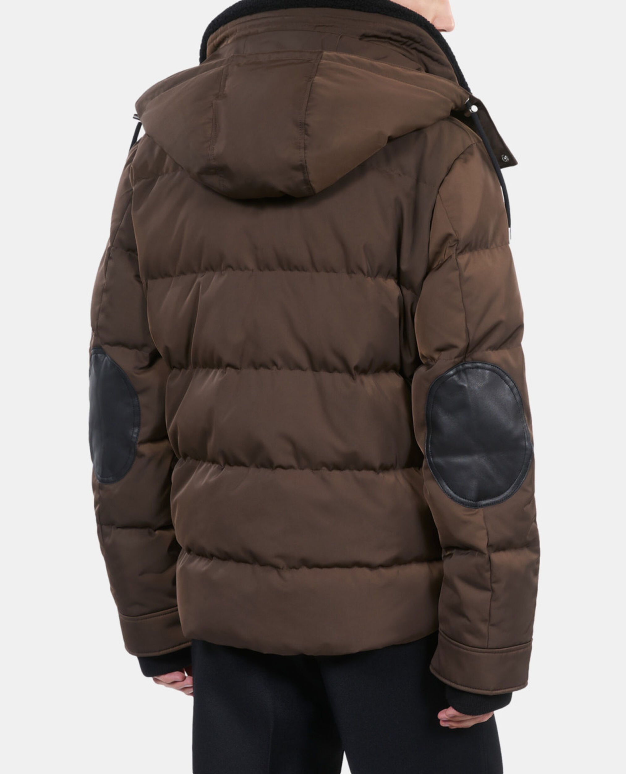 Braune Daunenjacke mit Wappen, BROWN, hi-res image number null