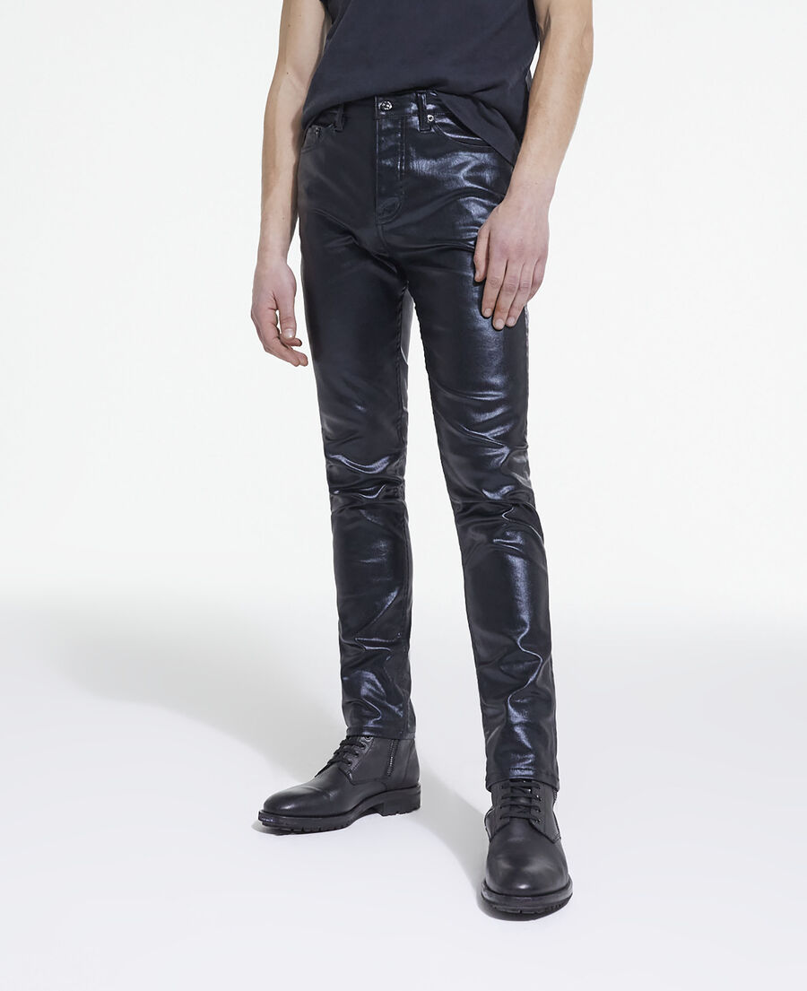 Slim patent black jeans | The Kooples - US