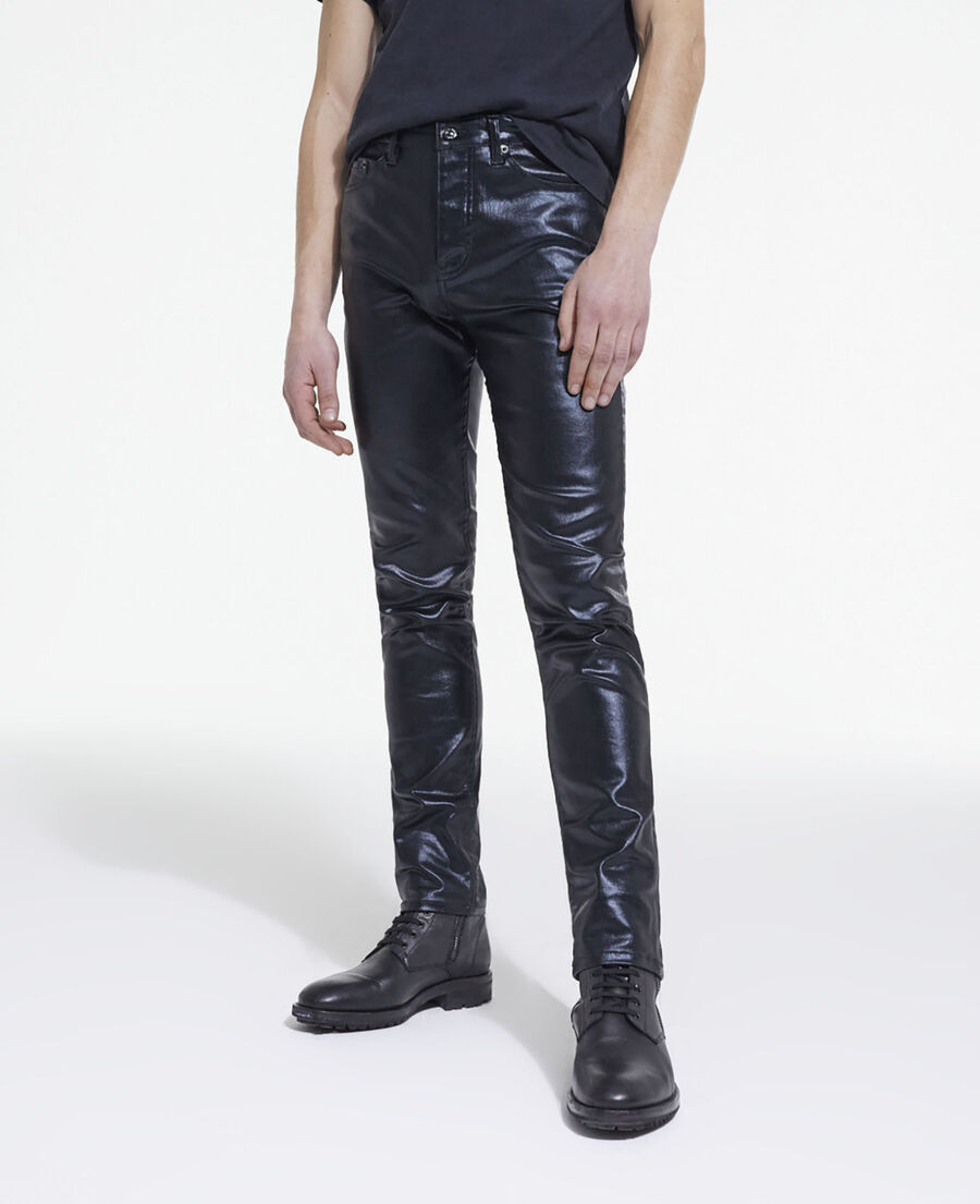 Slim patent black jeans | The Kooples - US