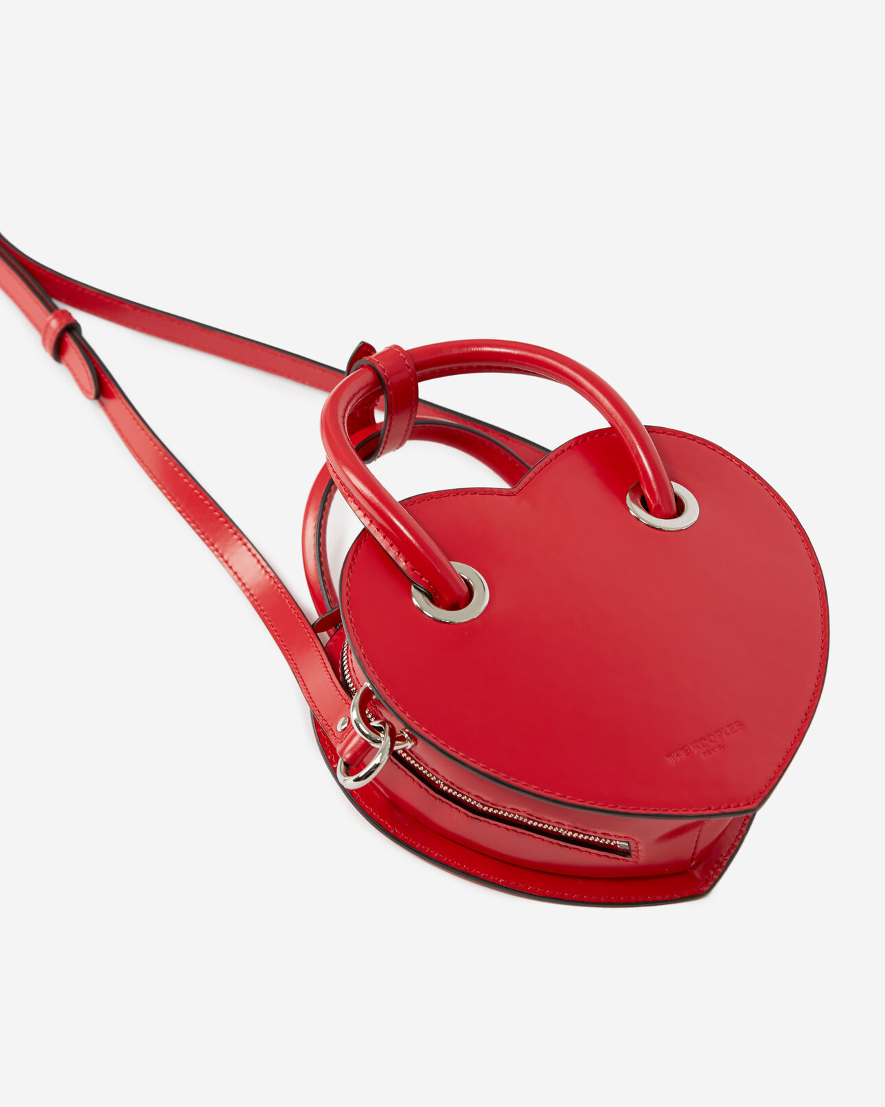 The Kooples WOMEN RED red leather heart handbag