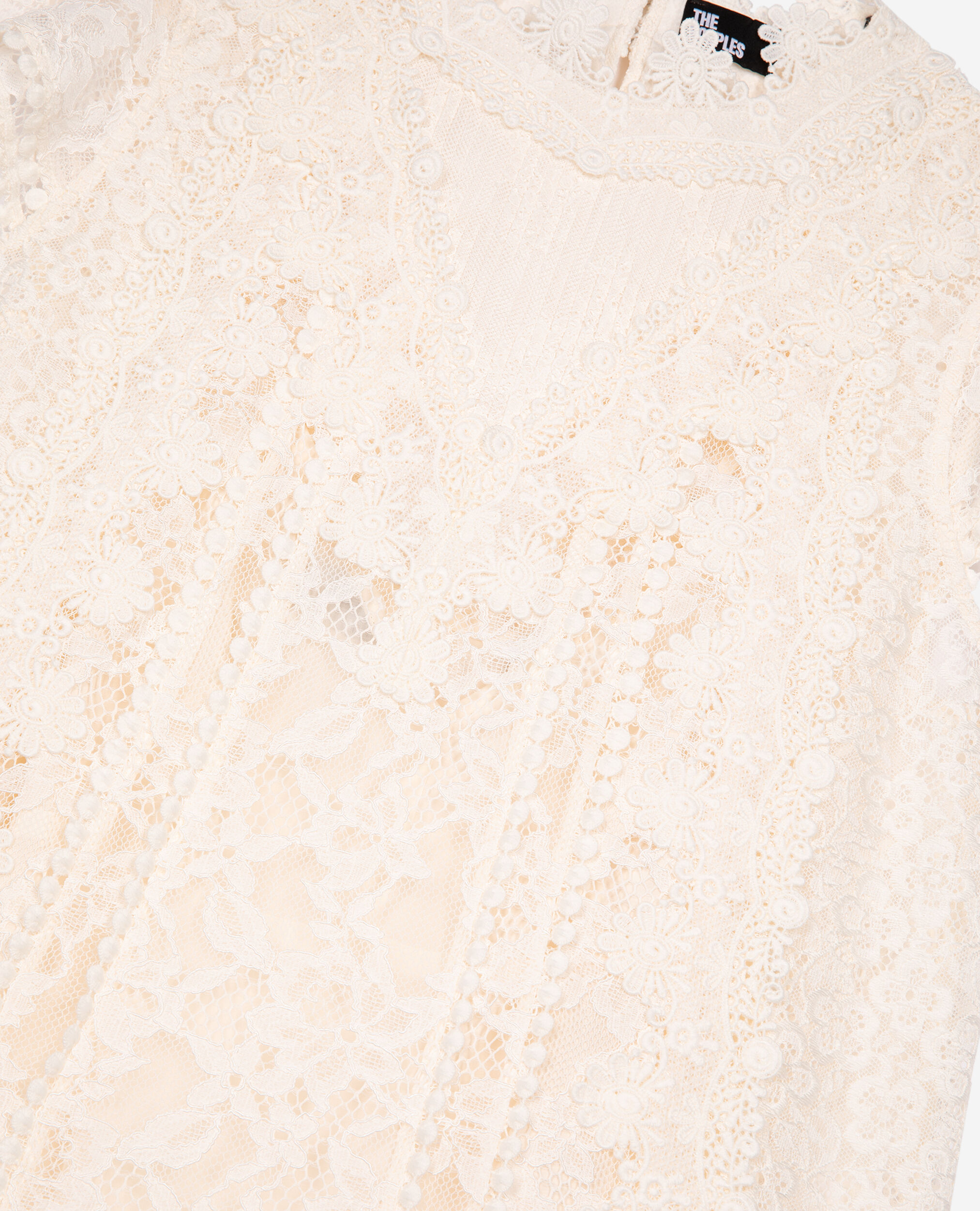 Short ecru lace dress, ECRU, hi-res image number null