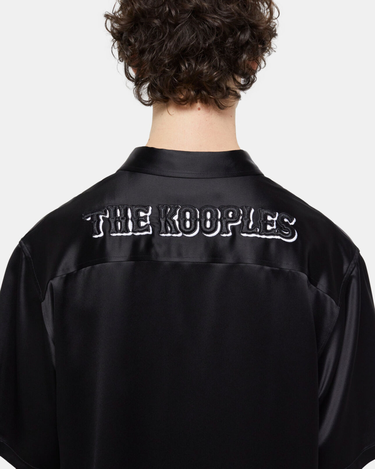 The Kooples HOMBRE BLACK camisa informal negra bordados