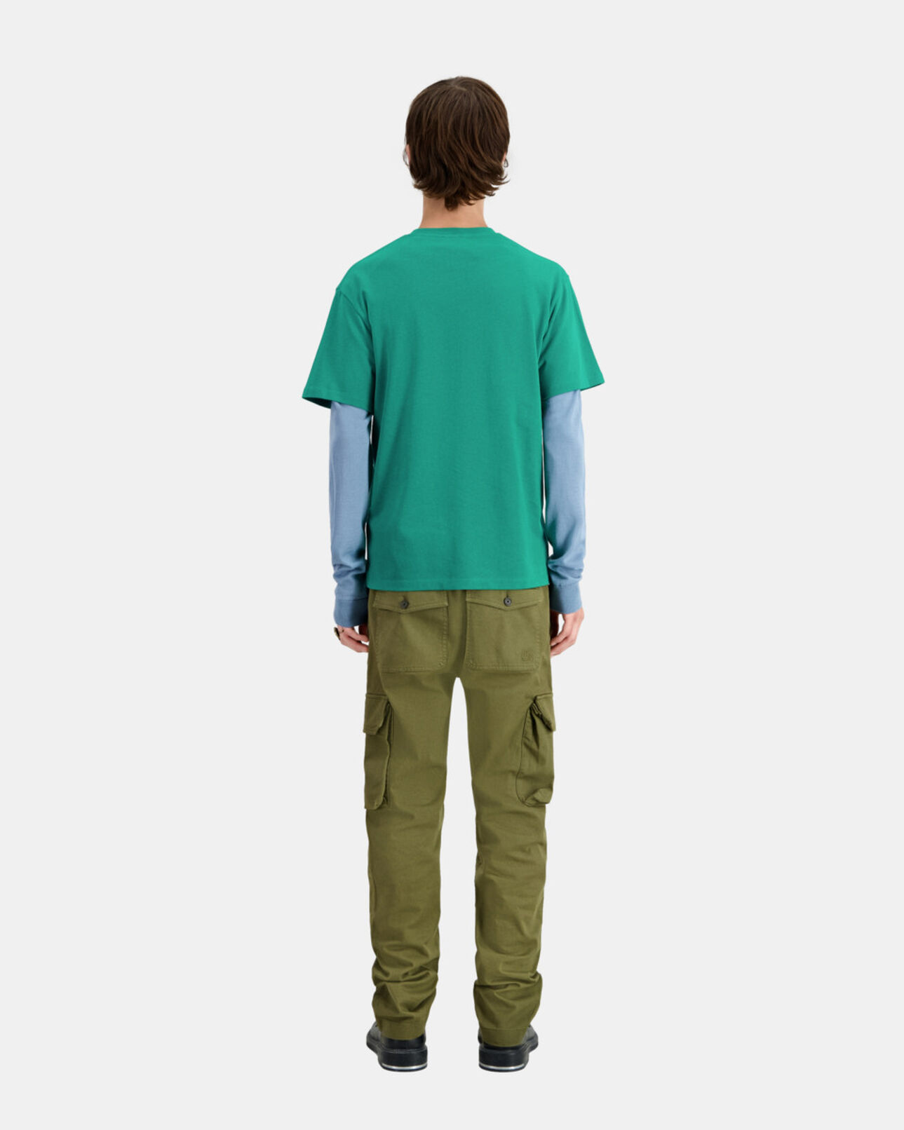 The Kooples HOMBRE FOREST camiseta verde logotipo para hombre