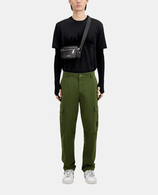 The Kooples MEN KAKI khaki cotton cargo pants