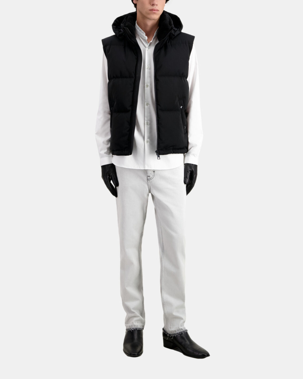 The Kooples HOMBRE BLACK anorak negro capucha sin mangas