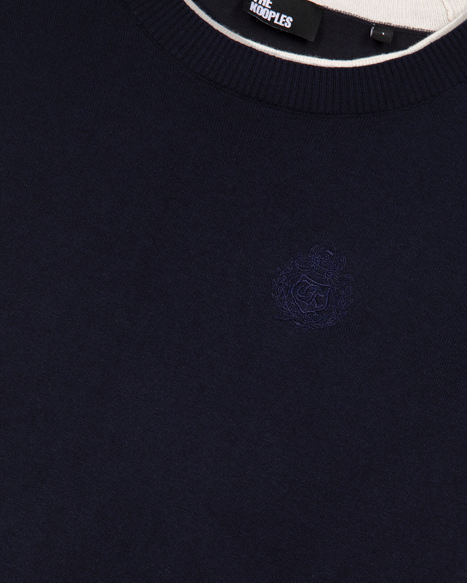 Navy and ecru sweater, DARK NAVY-ECRU, hi-res image number null
