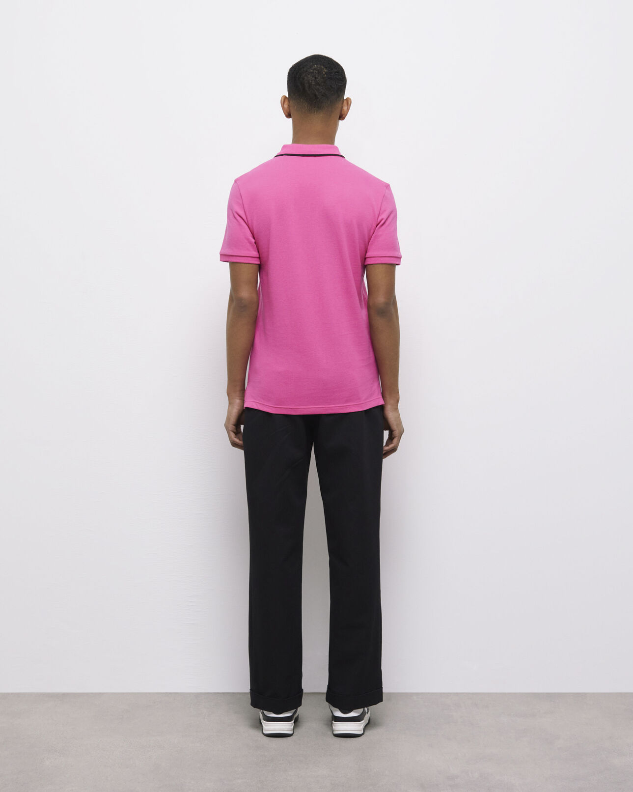 The Kooples HERREN PINK rosa poloshirt mit logo