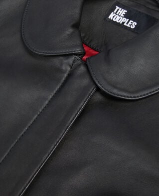 The Kooples WOMEN BLACK black leather jacket