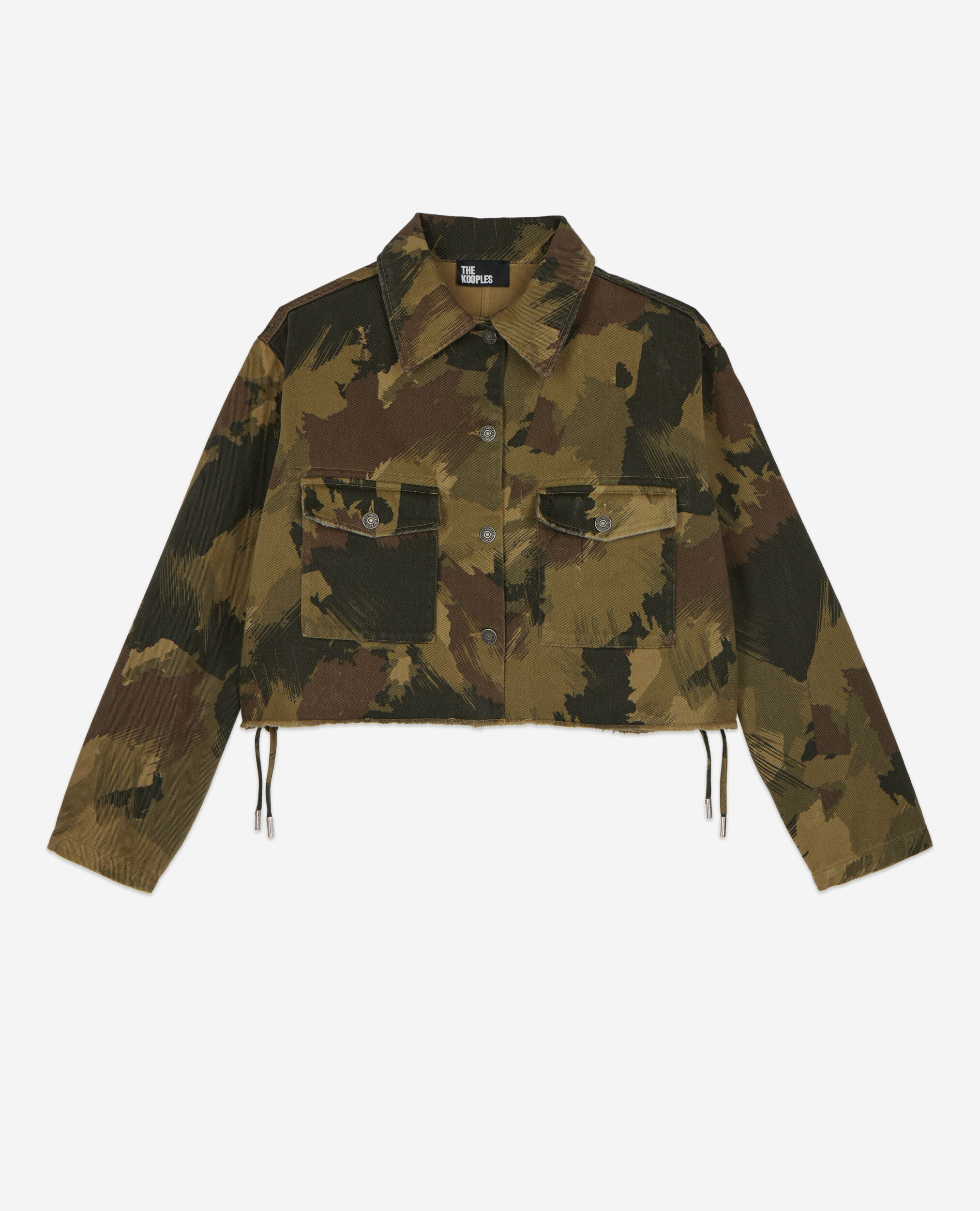 Long camo denim jacket clearance