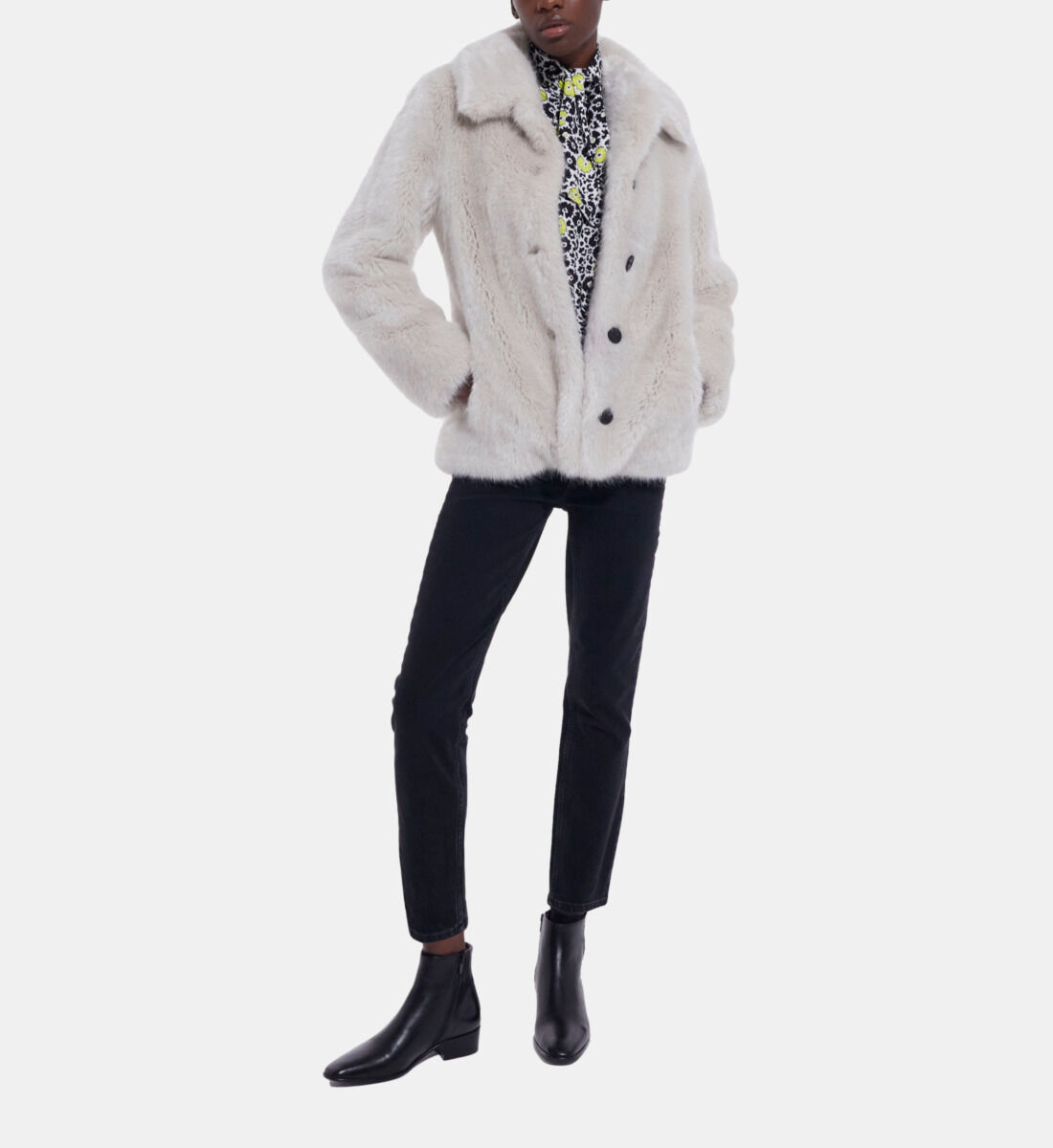 The kooples top faux fur