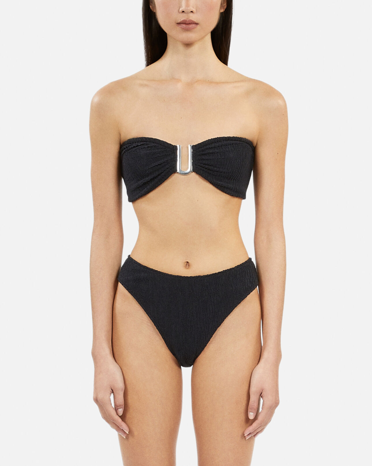 The Kooples FEMME BLACK bas de maillot de bain the kooples x luz échancré noir 