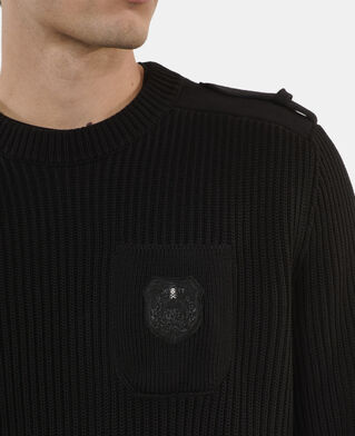 The Kooples H BLACK black cotton sweater
