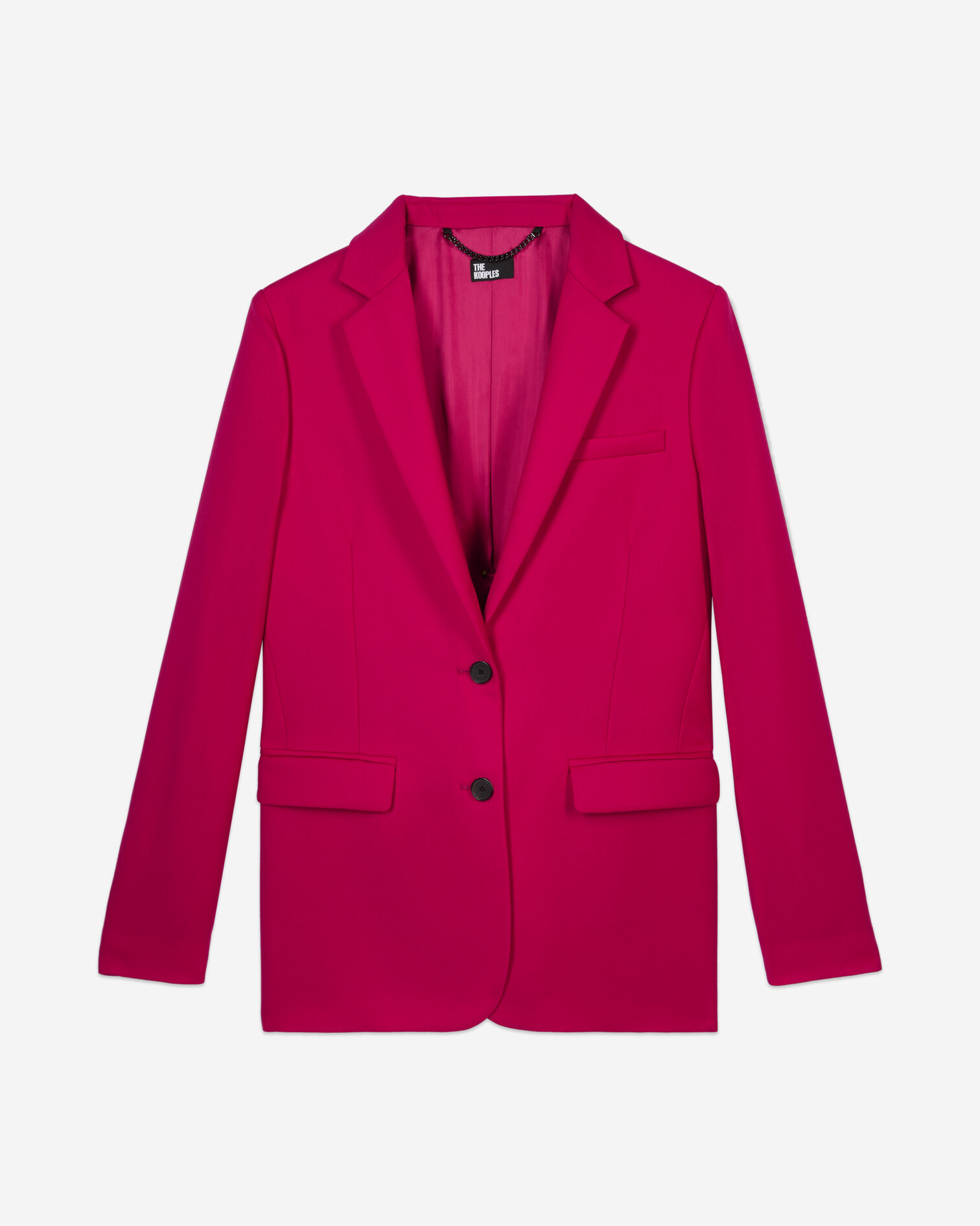 Veste tailleur en laine rouge, CHERRY, hi-res image number null