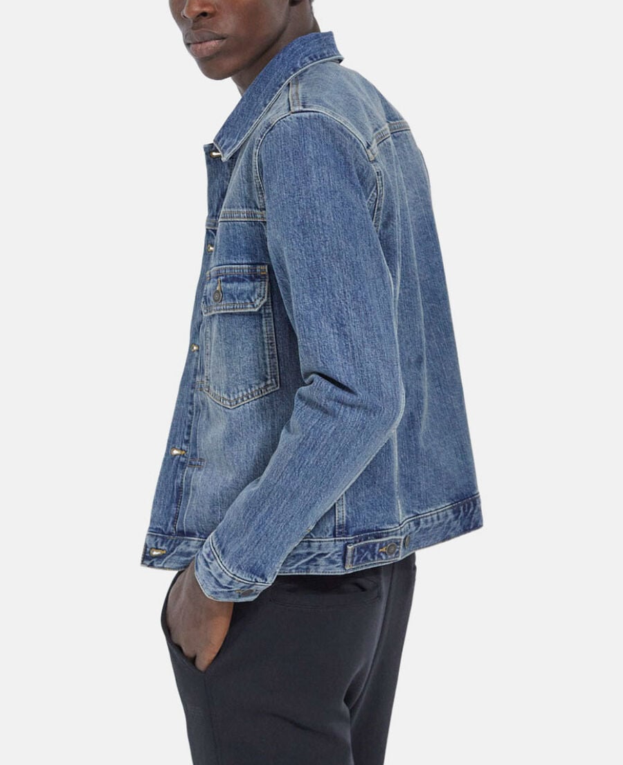 The Kooples HOMME BLUE WASHED veste en jean