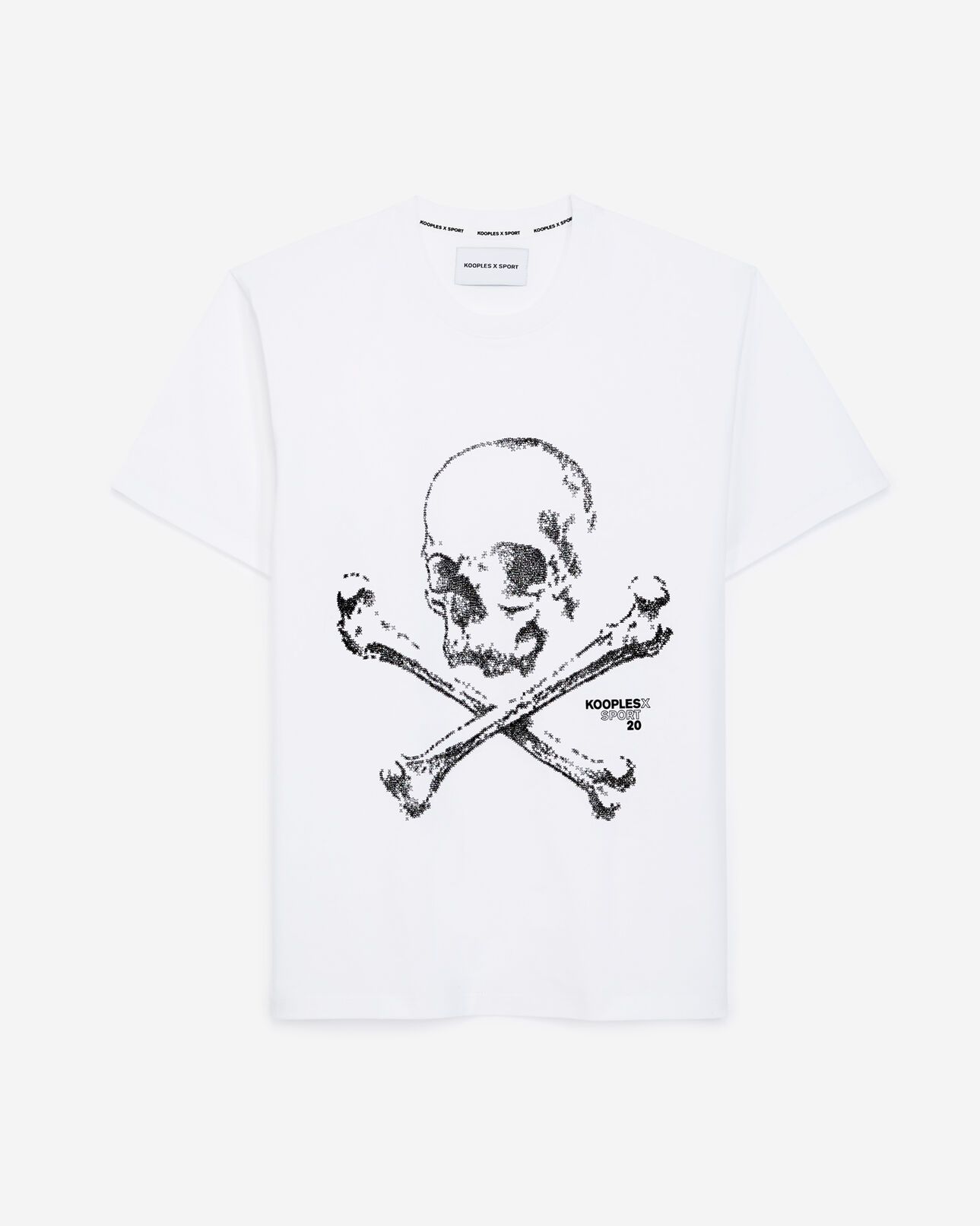 The Kooples HOMBRE WHITE camiseta blanca con estampado de calavera