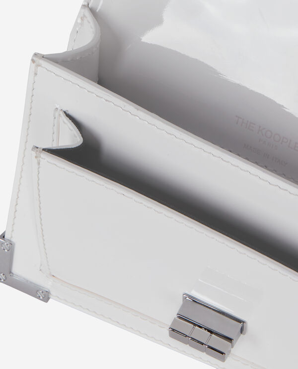 The Kooples FEMME WHITE sac emily new nano en cuir blanc