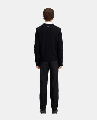 The Kooples HERREN BLACK schwarzer pullover aus wolle