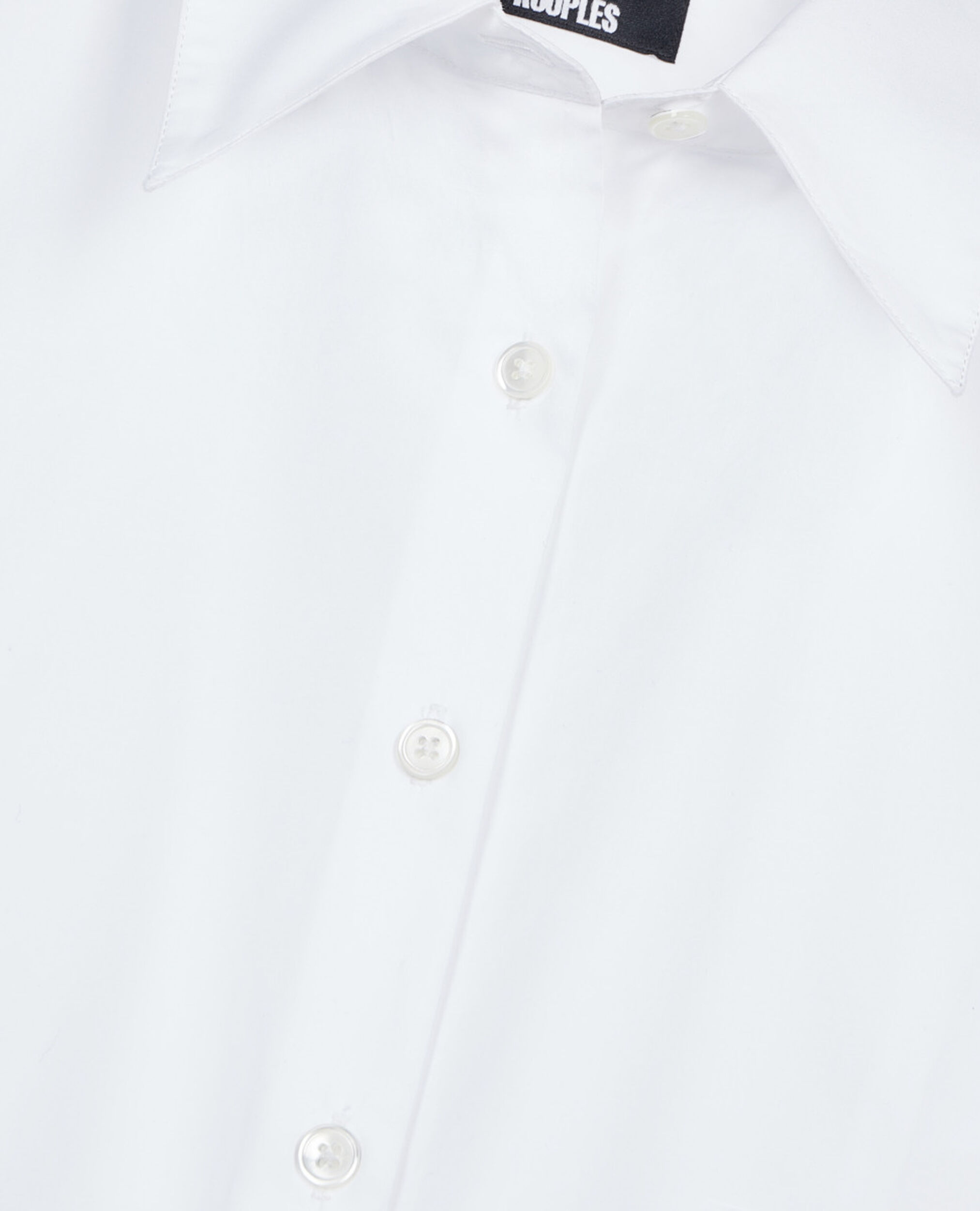 White poplin shirt, WHITE, hi-res image number null