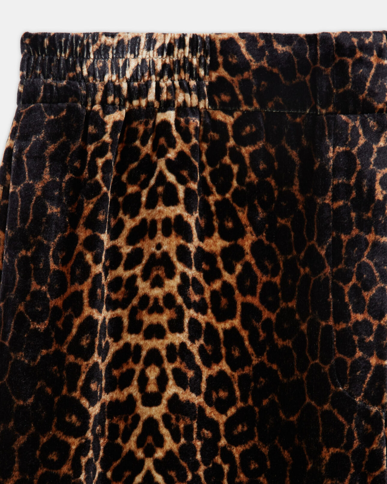 The Kooples WOMEN LEOPARD flowing velvet pants with leopard print