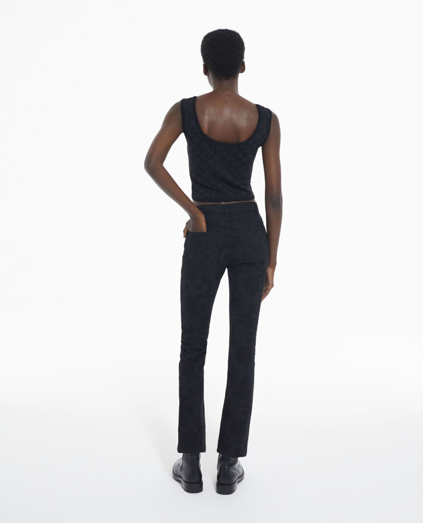 The Kooples FEMME BLACK DARK GREY brassi&egrave;re logo the kooples noire